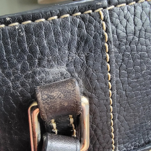 Dooney & Bourke Lexington Small Pebble Grain Leather Shopper in Black - Picture 12 of 16